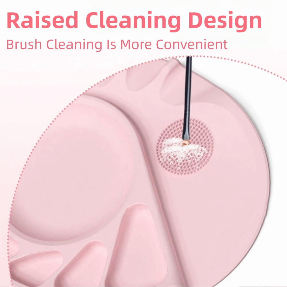 Durable Silicone Makeup Mat Reusable Nail Art Gel Pad Easy to Clean Foundation Palette  Office Use