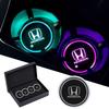 1/2pcs Car Luminous Water Cup Pad LED Atmosphere Light For Civic Fit Accord City Vezel CR-V S660 Odyssey HR-V Insight