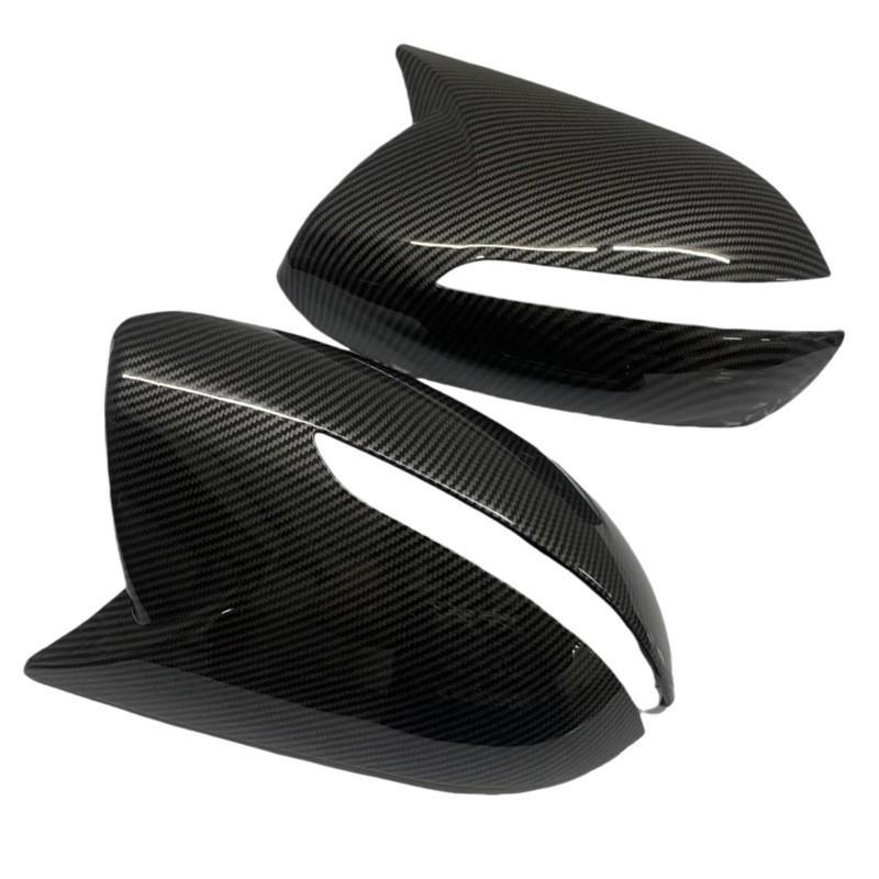 Car Decoration Door Mirror Cover For Kia Sportage KX5 2010-2015 Carbon Fiber Glossy Black Car Rearview Accessories