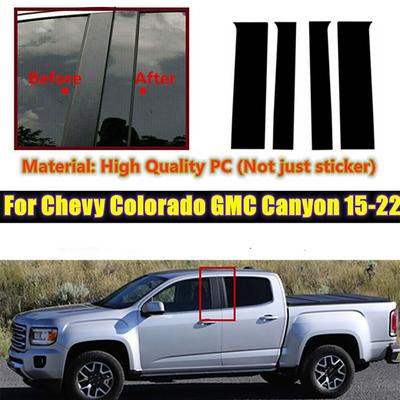 4 Stuks Auto Pijler Berichten Deurruit Trim Cover Stickers Sticker Voor Chevy Colorado/Gmc Canyon Crew Cab 2015-2022 Accessoires