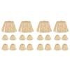 A84E-20 Peças Kit de Palha para Espantalho Material de Ráfia Acessórios de Fantasia de Espantalho Decoração Laços de Ráfia para Pescoço e Tornozelo