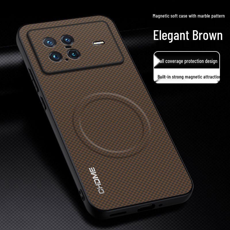 

Vivo X Note Full Coverage Anti-Drop Protective Case with Magnetic Buckle and Stylish Mark Pattern vivo X Note