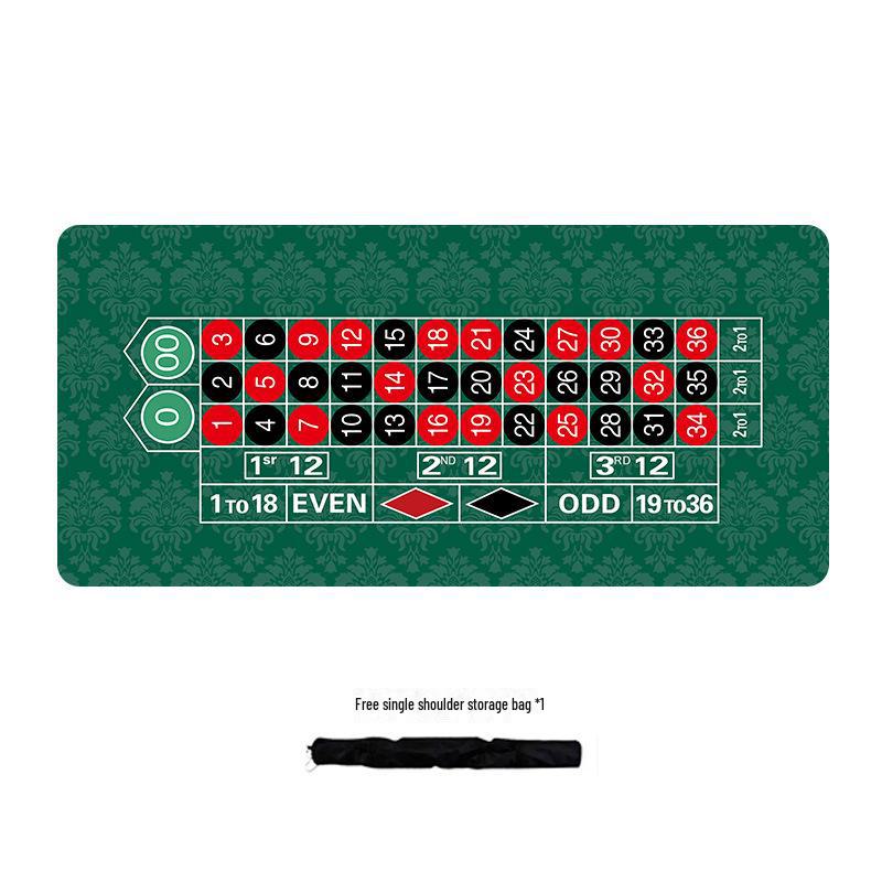 Texas Hold'em Silent Non-slip Poker Table Mat - Thickened Family Party Card Cloth, TikTok Style, Extra Large