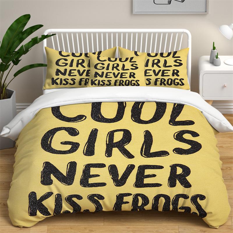Weiche Romantische Englische Wörter Bettbezug Inspirierende Wörter Bettwäscheset Queen Für Erwachsene Kinder Deko Zeitung Brief Steppdecke