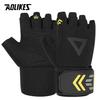 AOLIKES Workout Gloves for Men,Weight Lifting Gloves with Wrist Wrap Support,Full Palm Protection&Extra Grips for Weightlifting