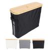 Toilet Paper Storage Basket with Lid Handle Foldable Standing Easy Assembly Toilet Paper Container B