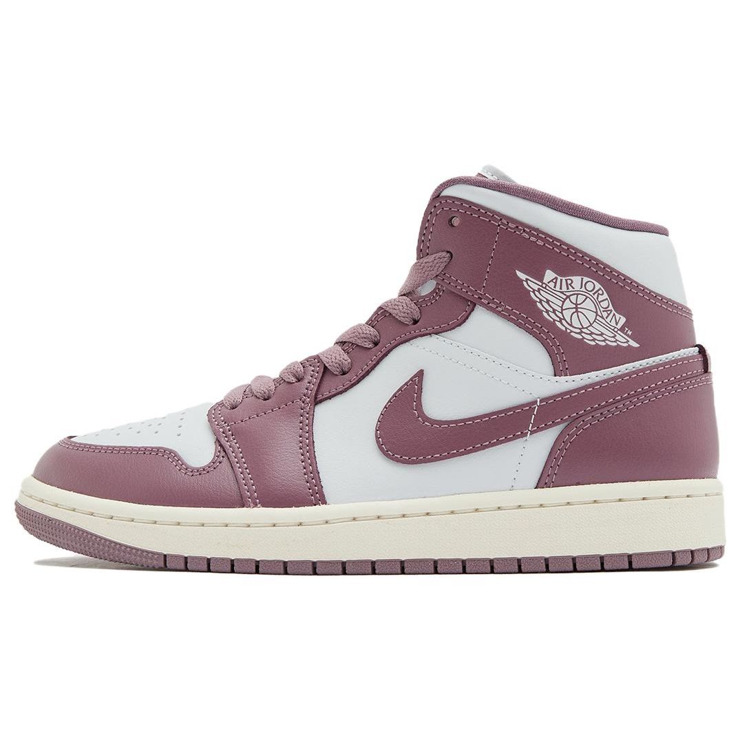 Air Jordan 1 Mid Sky J Mauve Женские кроссовки Фиолетовый Pure-Platinum Sail BQ6472-050 36.5