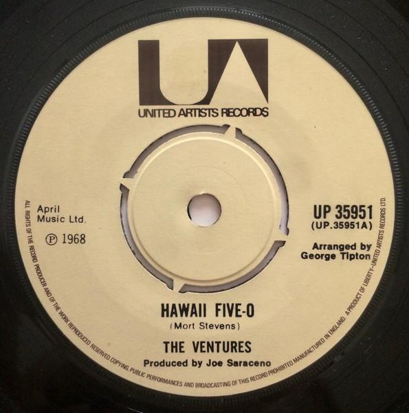 

7inch Record VENTURES - Hawaii Five-O UP35951 United Artists 1975 UK Rock Used