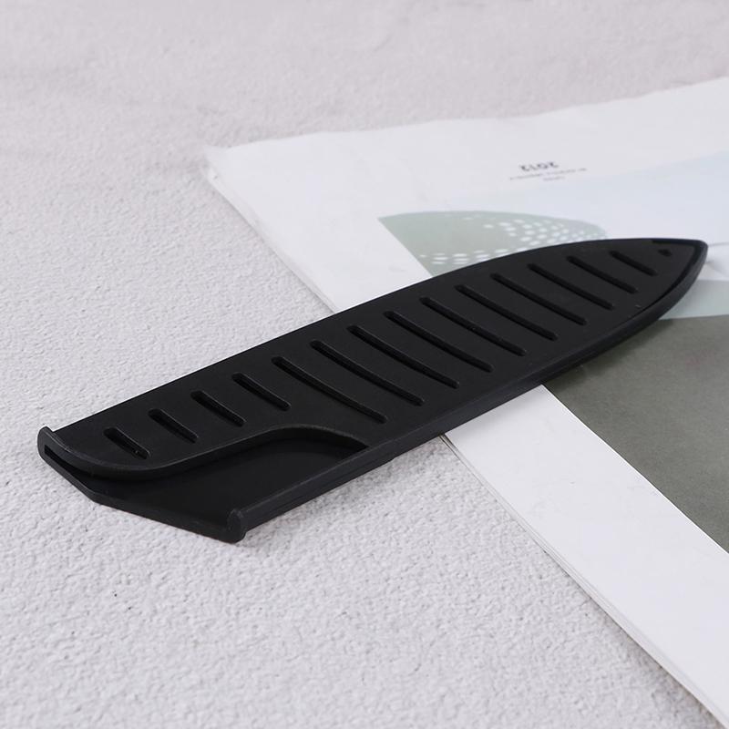 Black Plastic Kitchen Knife Blade Protector Sheath Cover For 8 Inches Knife