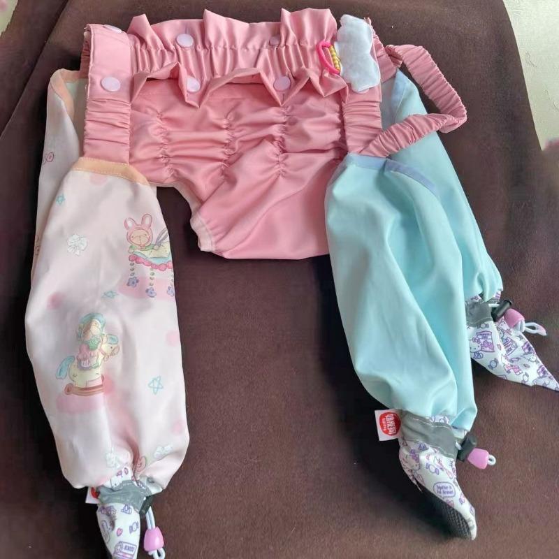 

Собачий комбинезон от грязи и мочи, чехол, средний и маленький, комбинезон-тедди, чехол для лап, цельный чехол для обуви для питомца XXL chest 55 back 45 about 14-9 kg