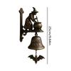 Campanello da Porta a Muro Strega Design Strega su Scopa Accessorio Decorativo Gancio da Porta in Ghisa Campanello Campanello di Benvenuto