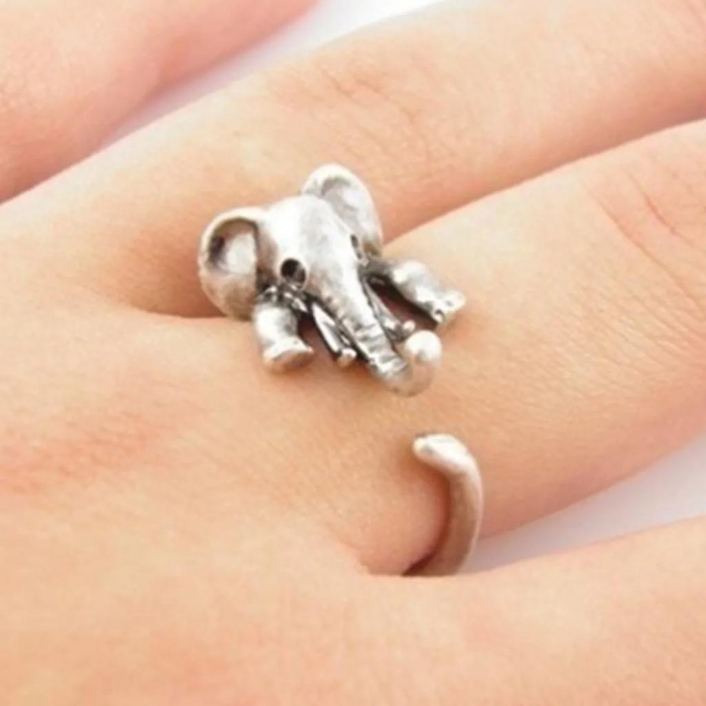 Anello a Dita con Topo Cartone Animato Vintage per Donne Argento Antico Colore Anelli per Nocche Ragazze Gotica Regalo Fantasia 2026 Gioielli Caldi