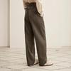LESS 2025 Winter Casual Wool Blend Straight-Leg Trousers