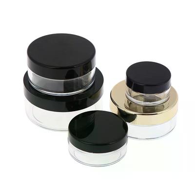 Empty 5/10/20/30g Loose Powder Jar With Rotating Sifter Container Jar Plastic Cosmetic Makeup Powder Filling Can Pot Lid Twist
