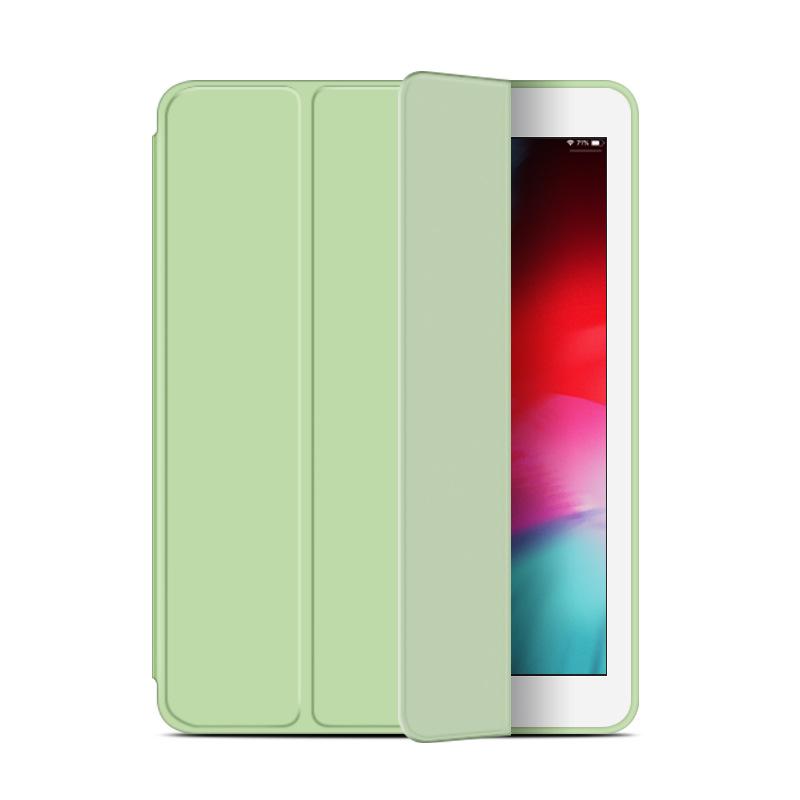 Für iPad Air Pro MINI Hülle 3 4 5 6 7 8 9 10. Generation 3-fach Leder Tablethülle Flüssigsilikon Weiche Halterung 11 12.9 13 Abdeckung