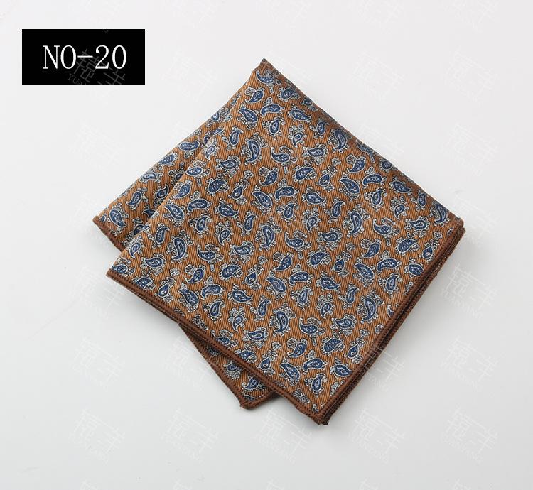 2024 Dress Business Wedding Suit Pocket Small Silk Square Towel Striped Breast Towel Handkerchief Banquet Gift Box