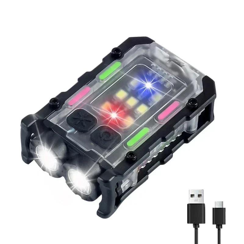 

Многофункциональный карманный фонарик Магнитный фонарик Сверхъяркий светодиод Мощный COB светодиод EDC Мини-фонарик-брелок 1pc