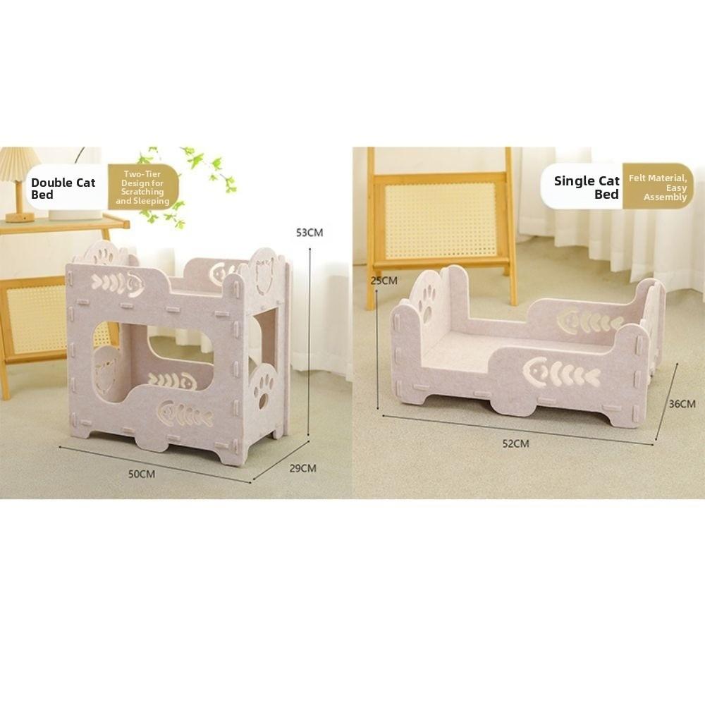 All-in-one Cat Castle House Multi-layer Cat Climbing Frame Japanese Style Cat House  Pet Supplies