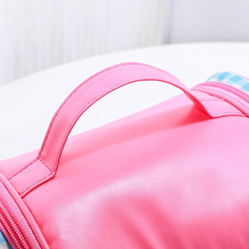 Large Capacity Kitten Makeup Bag Korean Style Toiletry Bag Portable Handheld Cosmetic  Bag  Woman