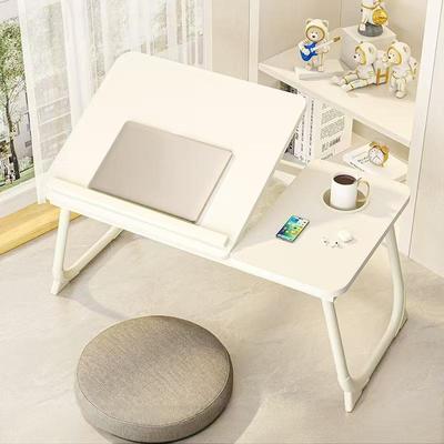 Bureau d'étude pliable pour dortoir, à côté du lit, avec hauteur réglable pour l'utilisation d'un ordinateur portable et d'un ordinateur