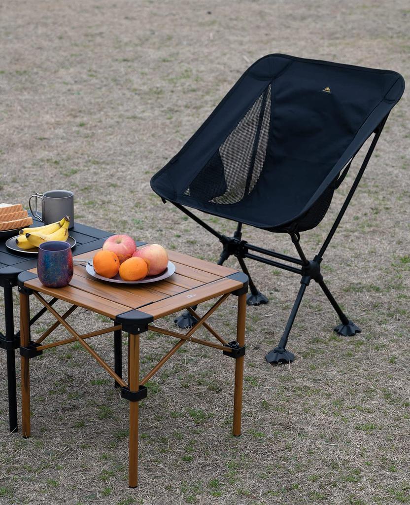 Outdoor Camping Aluminum Roll Table Foldable Compact Lightweight Load Capacity 80kg Heat Resistant Matte Comes with Storage Bag [iClimb] Table/Desk