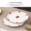 Zhishi European Cartoon Bone China Dessert & Snack Plates - 6 Piece Set, 6 Inch