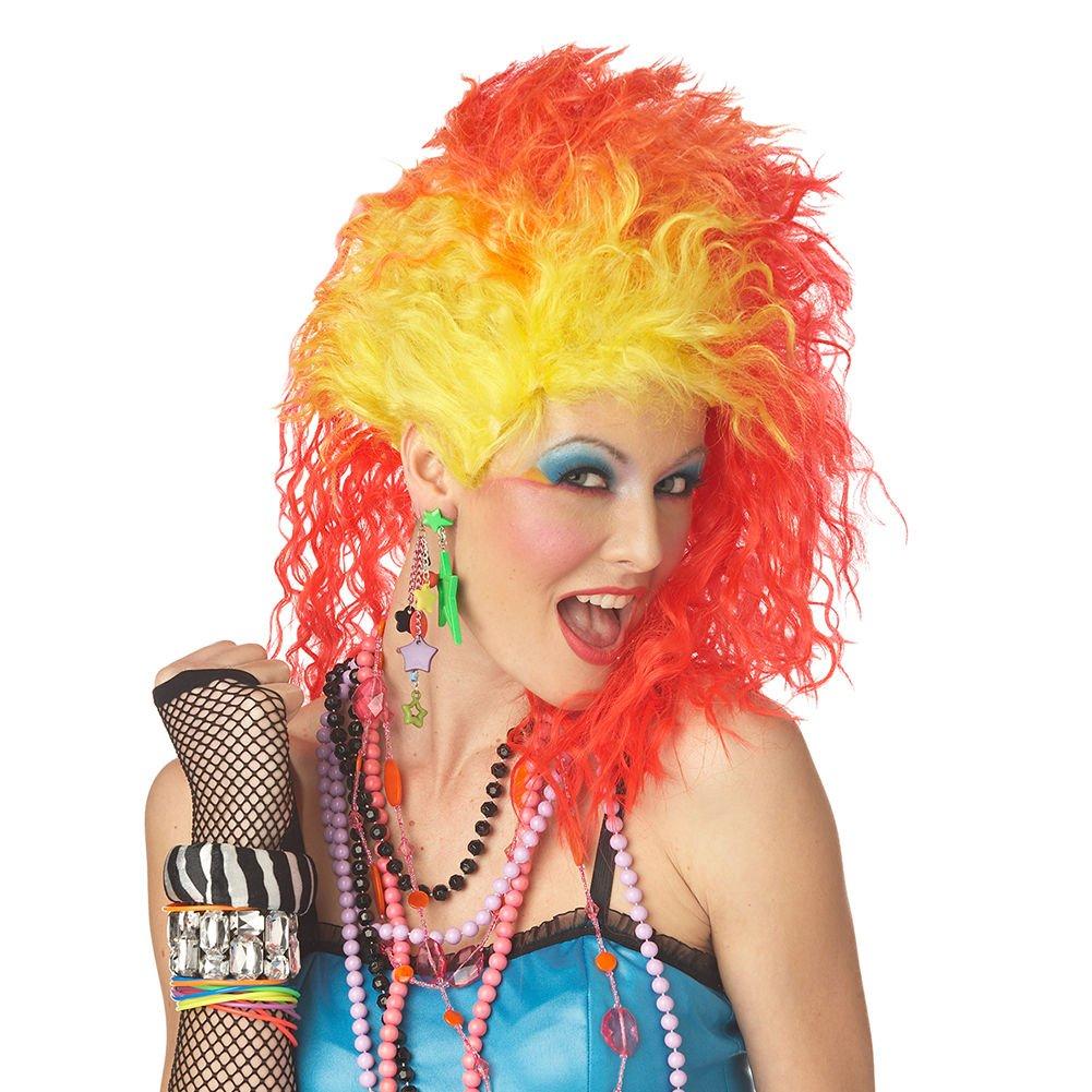 

California Costumes Colorful Artist Wig, Red/Yellow/Orange, 70601