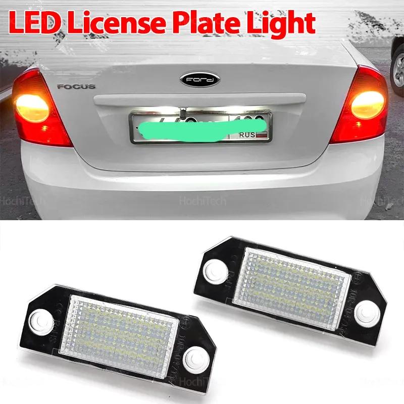 For Ford Focus 2 MK2 2003 04 05 06 07 2008 C-MAX 1 Year Warranty Durable White Canbus Rear License Plate Tag Light LED