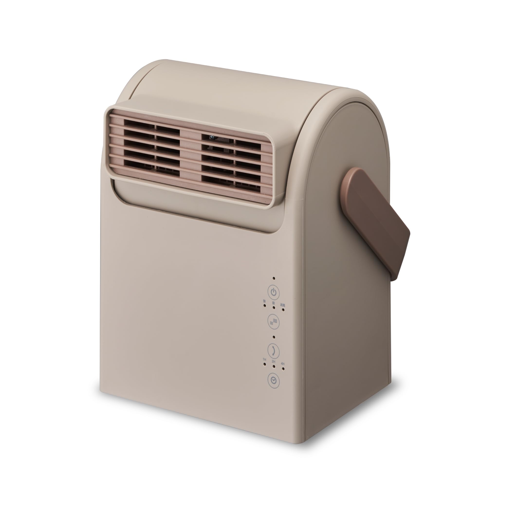 

Doshisha PocaraSwing Ceramic Heater with High 2 Operation Settings Off and Child Brown Upward-Facing Airflow, + Fan, Timer, Tip-Over Switch,