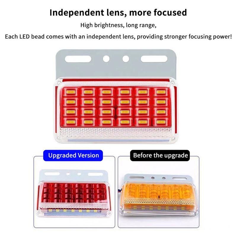 Led Side Light 24V Waterproof For Truck Trailer And Bus Wide Waist Light Suitable For Side Marker And Rear Light Applications