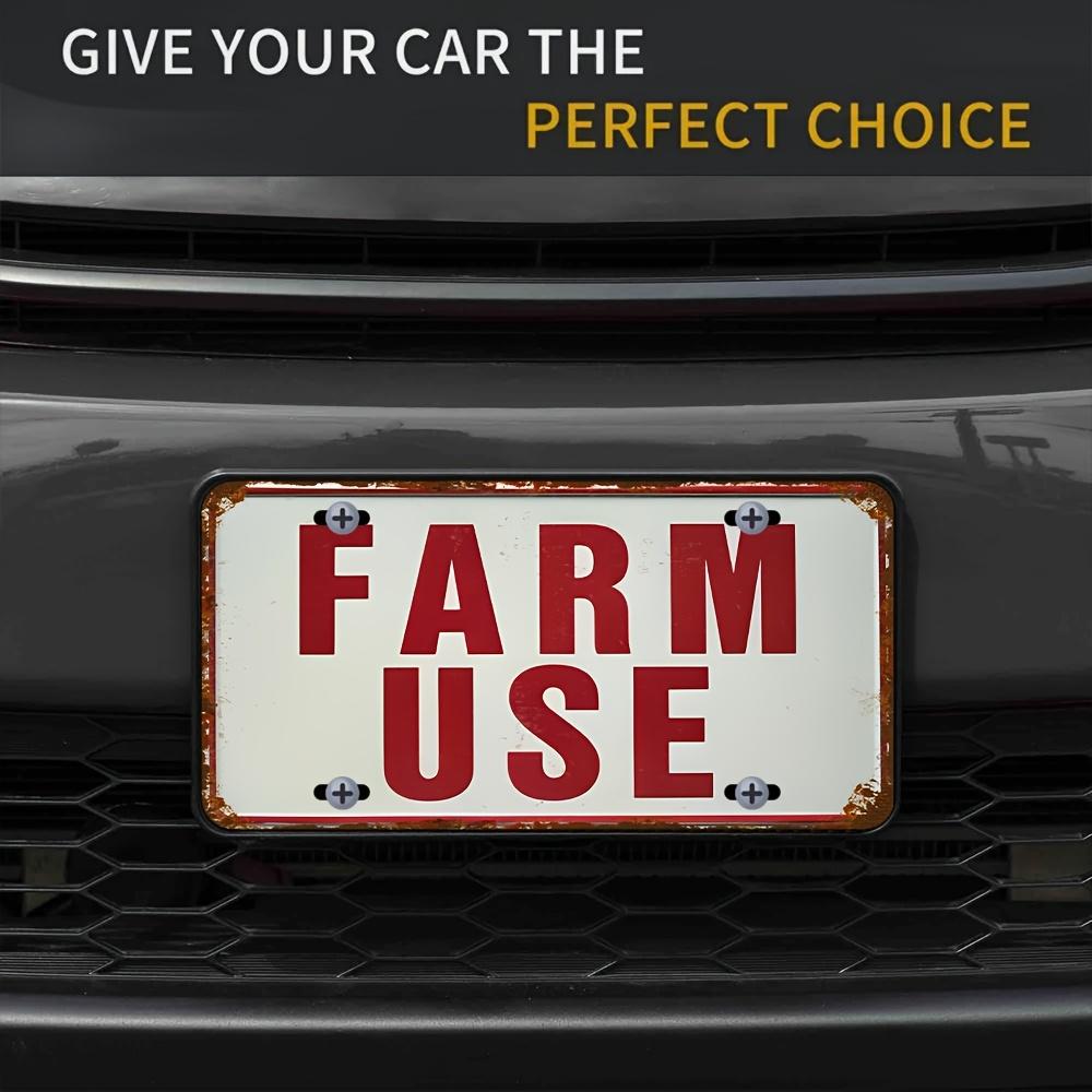 

Farm Use Rustic D Flat Aluminum Metal Tin Sign for Farm Truck Wall Decor Bar Garage Man Cave 15x30cm(5.9x7.8inch)