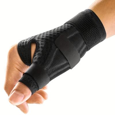 An Ergonomic Wrist and Thumb Support Brace, Suitable for Right or Left Hand Use. Fully Conforms To The Hand's Curve with Three Adjustable Straps