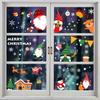 Pegatinas adhesivas para ventana de Navidad, pegatinas adhesivas para ventana de copo de nieve de Navidad para vidrio