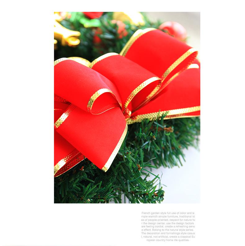 1.8 Meter Christmas Wreath: Large 30/40/50/60CM Rattan Ring Door Ornament
