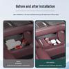 Compatible with 26 Nio ES8 Models: Double-Layer Storage Box Organizer for Center Console Interior Decoration