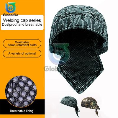Flame Retardant Fire Resistant Head Protective Welding Hat Bandana Type Labor Insurance Welder Anti-scalding Hat Work Cap Hot