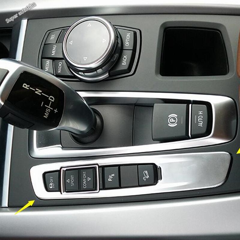 Gear Shift Panel / Dashboard Air AC Vent / Door Lock Pin Cover Trim Accessories For BMW X5 F15 2014 - 2017 / X6 F16 2015 - 2018