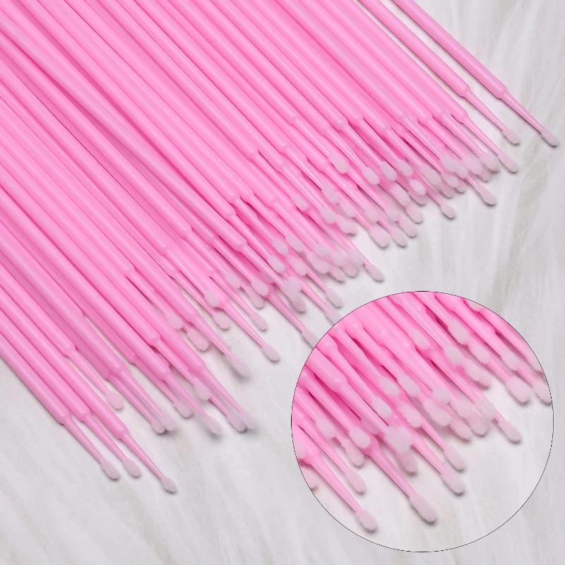 500 pcs-1500pcs Disposable Micro Eyelash Brush Heads Expanded Personal Eyelash Brush Heads Multi-purpose Micro Brush Heads QIWU