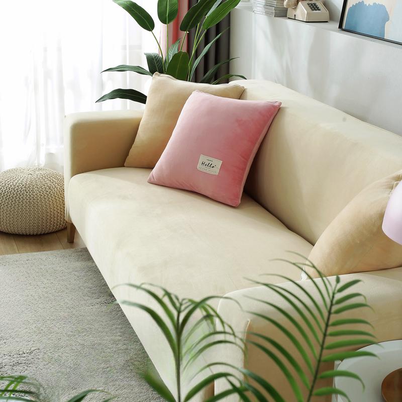 Elastic Sofa Cover All-inclusive Universal Cover Winter Thickened Plush Chaise Sofa Cover Cloth Pad Universal for All Seasons Nordic