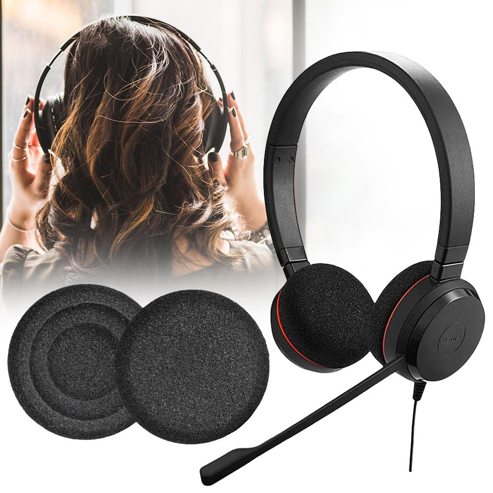 

1-5pairs Foam Ear Pads Replacement for Jabra evolve 20 20se 30 30II 40 65 65 Headphone Sponge Cover High Elasticity Ear Cushion