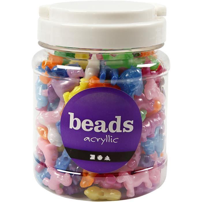 Round Plastic Beads with Large Hole. Ref 61835