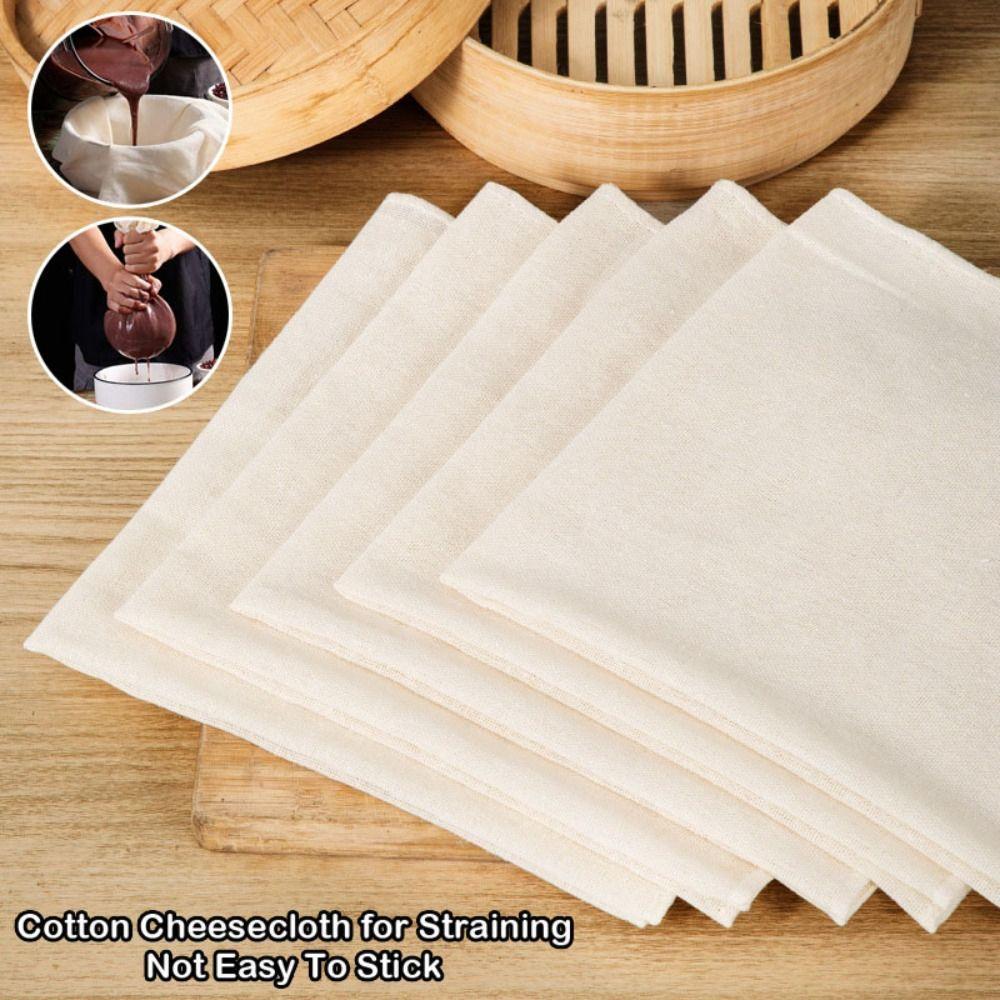 Durable Cotton Cheesecloth Reusable Square Beer Brewing Strainers Fabrics Steamer Cloth for Straining