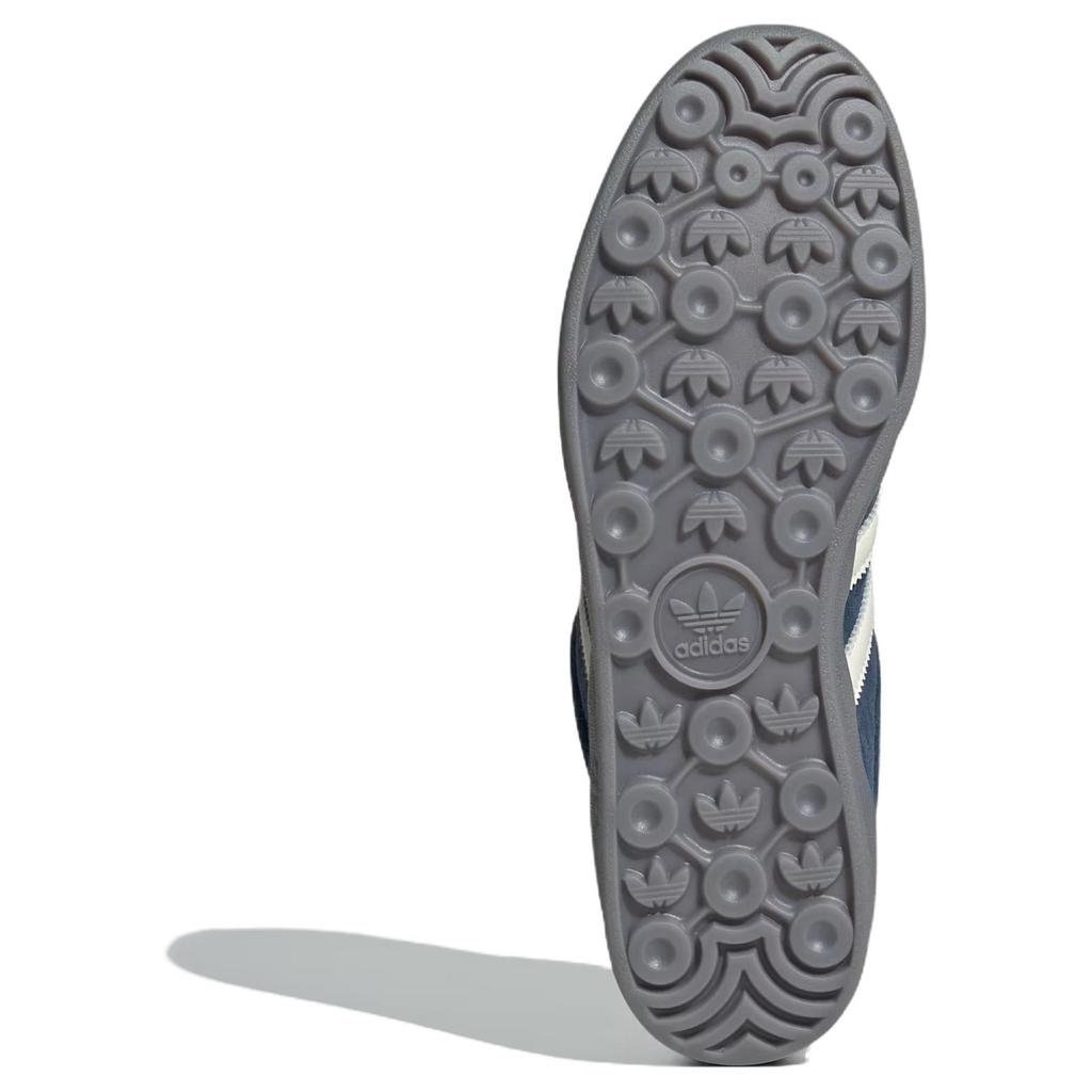 Adidas Gazelle Indoor Crew Navy Burgundy Unisex Sneakers Blue Gold-Metallic Off-White ID1008