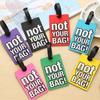 Novelty Strong Luggage Tag Silicone Letter Suitcase Name Address ID Tag Holiday