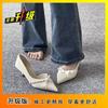 High Heels Women's Pointed Toe Thin Heel Summer 2025 New Solid Color Bow Design Sense Niche Fashion Single Shoes Women