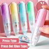 DIY Scrapbooking Dot Glue Press Type Double Sided Adhesive Glue Tape  Student Stationery