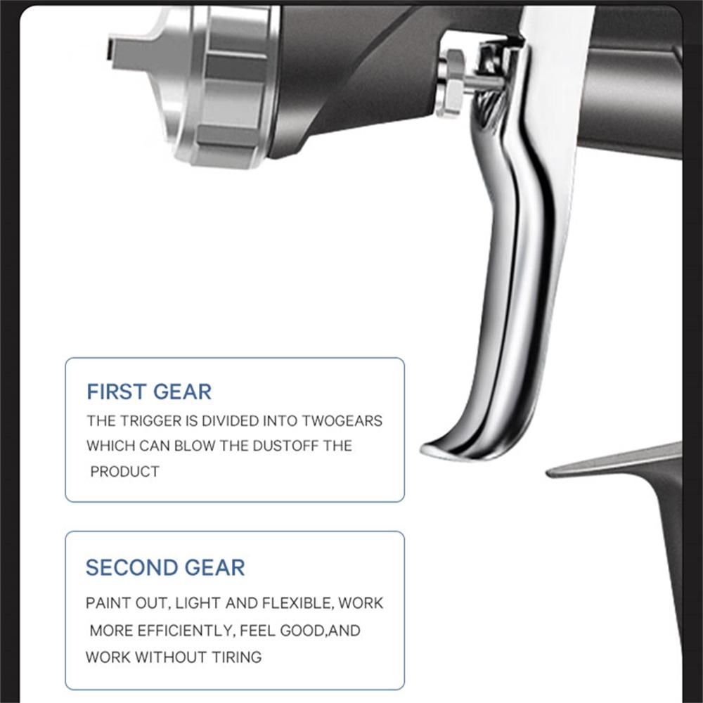 1.3mm Nozzle HVLP Auto Paint Air Spray Gun Car Detail Touch Up Painting Airbrush