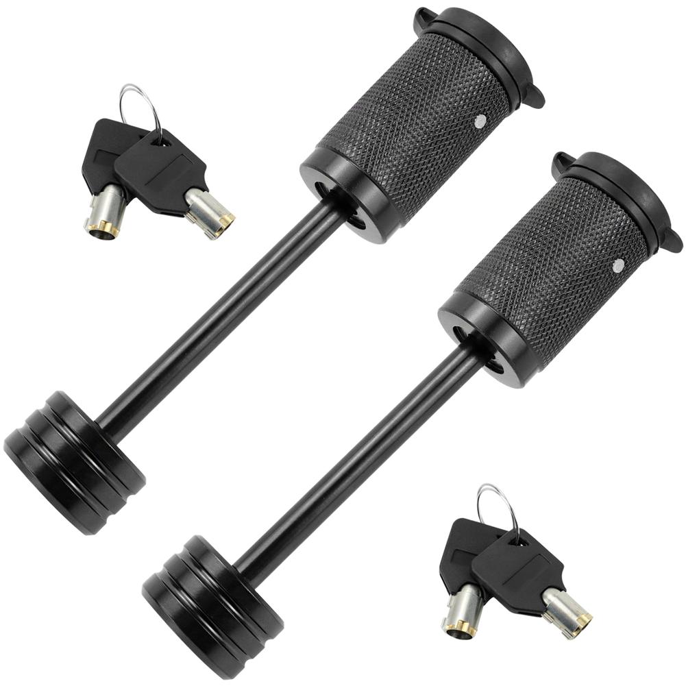 Zinc Alloy Steel Trailer Hitch Coupler Lock Pin 1/4" Small Trailer Anti-Theft Trailer Hitch Connector Hitch Locks RV Accessorie