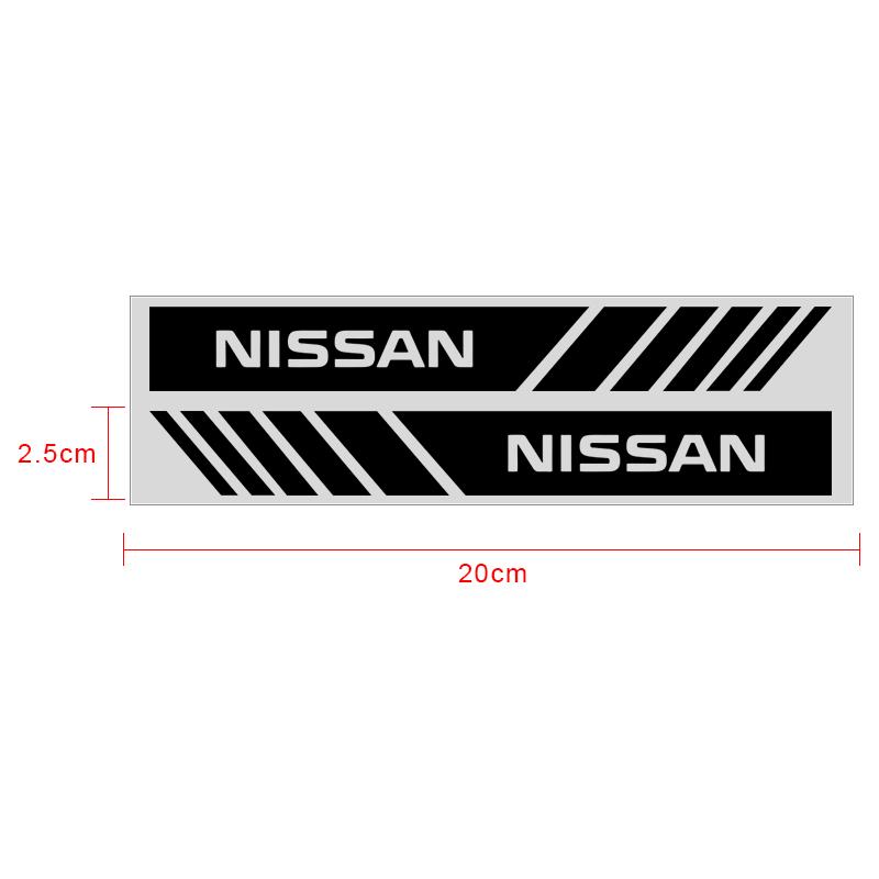 2 STÜCK Auto Rückspiegel 3D Aufkleber Dekoration Embleme Styling Für Nissan Nismo juke leaf micra k12 note patrol qashqai j11 j10 tiida versa xtrail