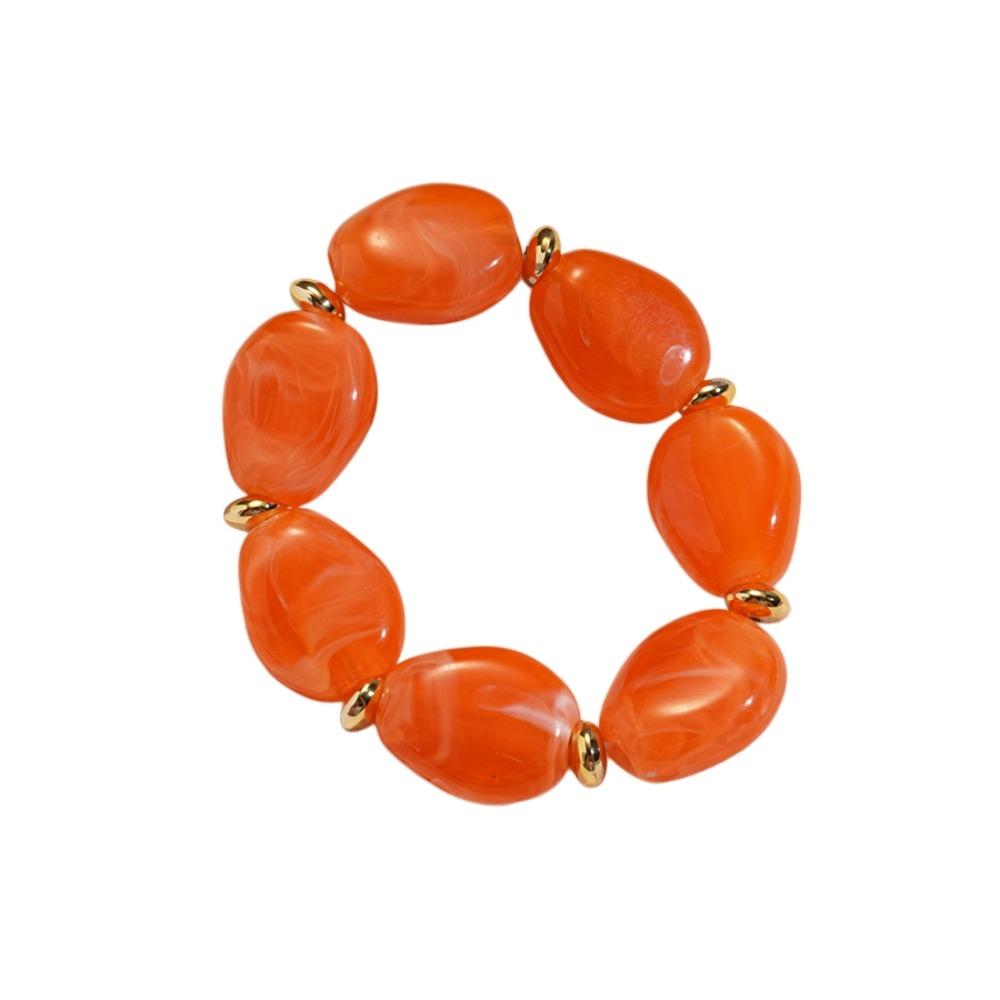 Oval Irregular Wide Bracelet Bohemian Retro Hand Ring Simple Acrylic Bangle  Girls